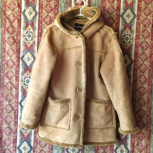 Faux Fur Suede Jacket